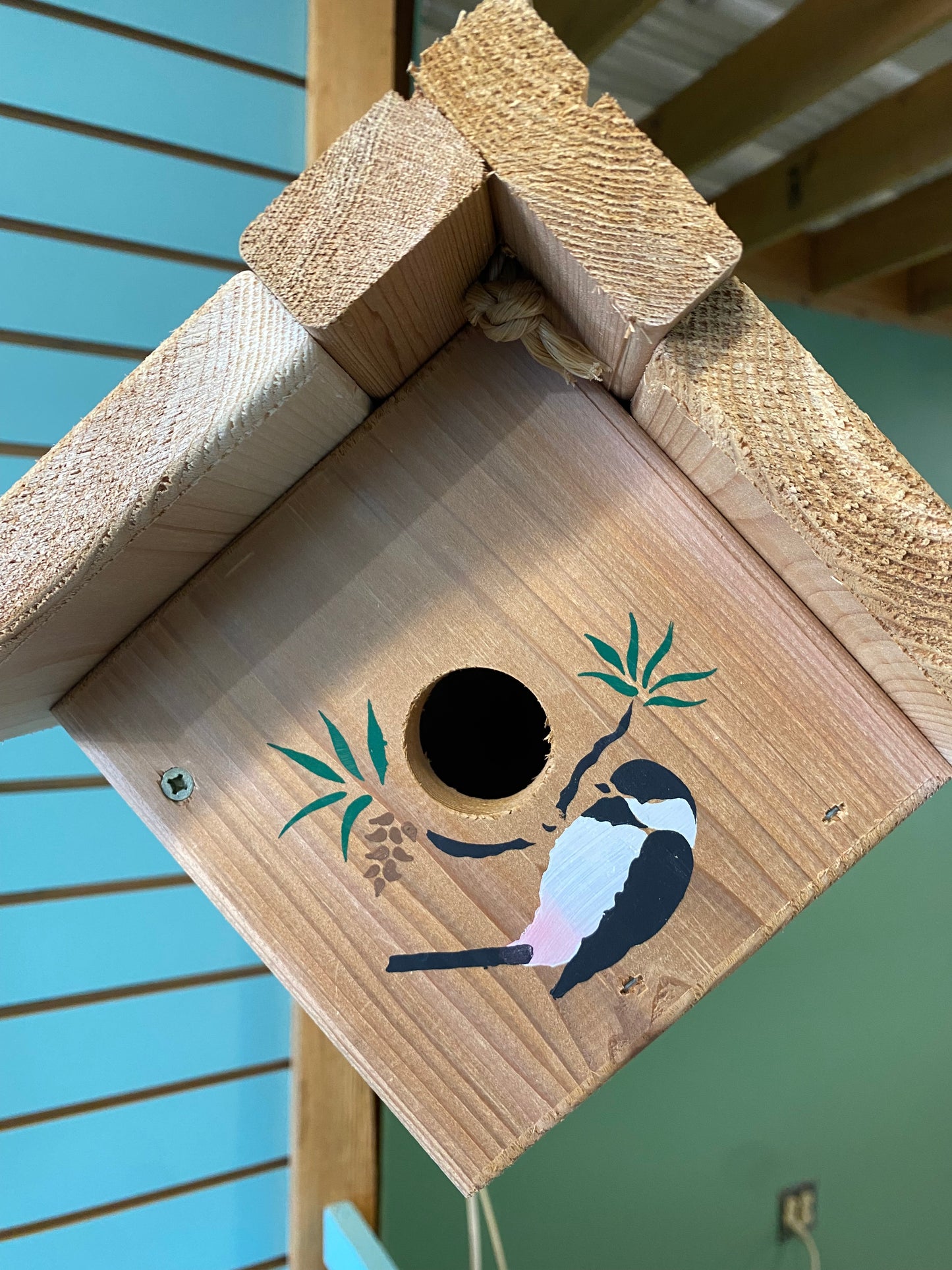 Hanging Chickadee House