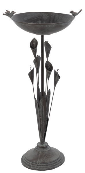 Bird Bath, Metal Lily