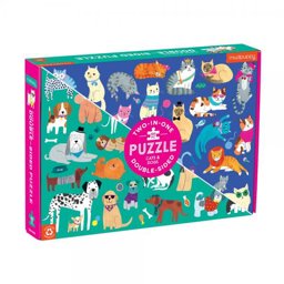 Cats & Dogs 100 Piece Double-Sided Puzzle