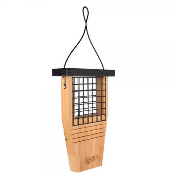 Feeder, Suet, Natures Way, Cedar w/Tail Prop