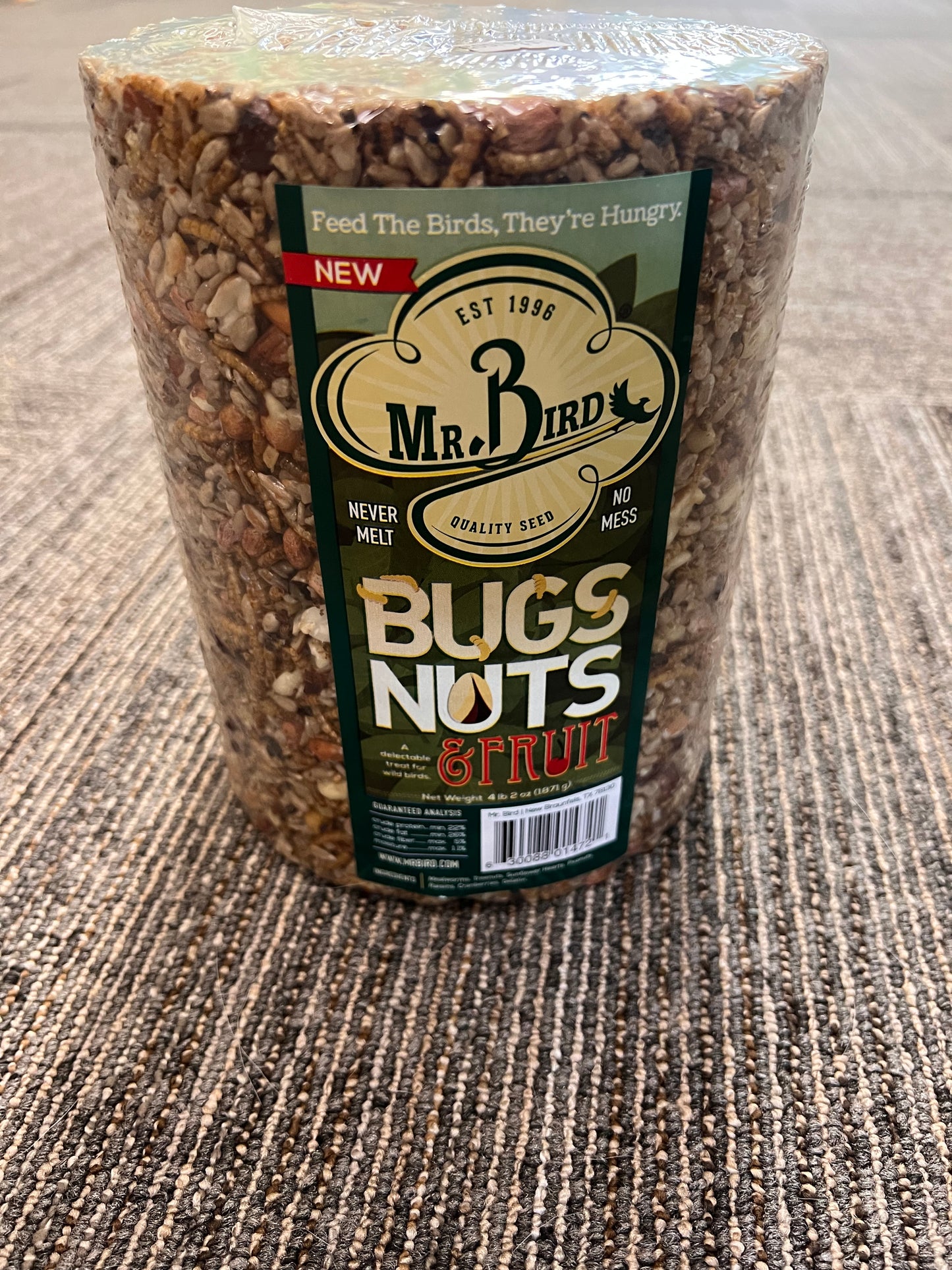 Feed Block, Bugs/Nuts Cylinder Large, Mr. Bird