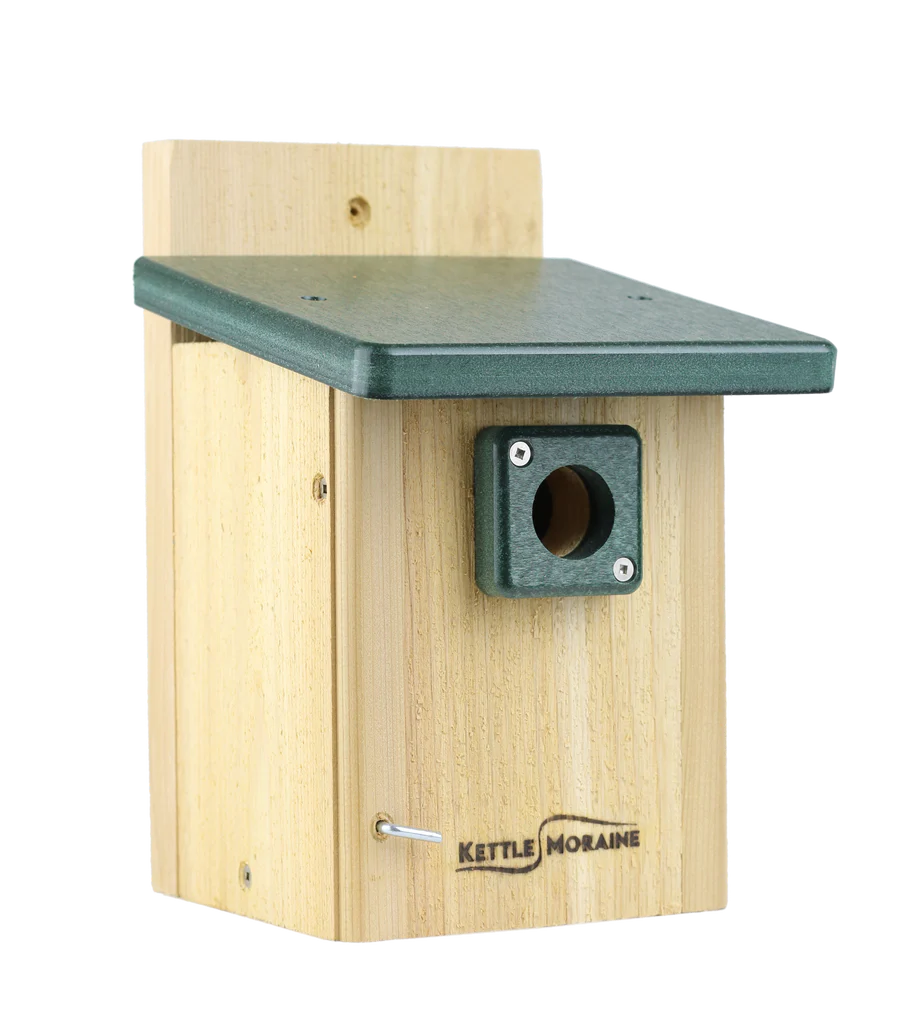 Birdhouse, Kettle Moraine, Post Mount w/Plastic Roof