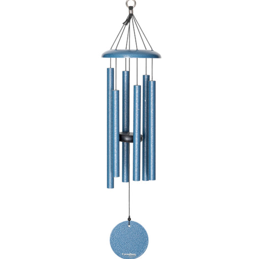 Wind Chime, 27" Sky Blue Corinthian Bells