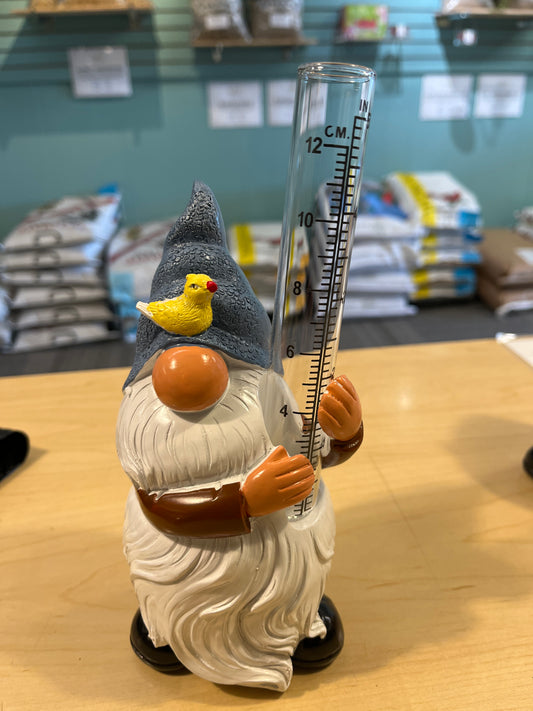 Gnome rain gauge