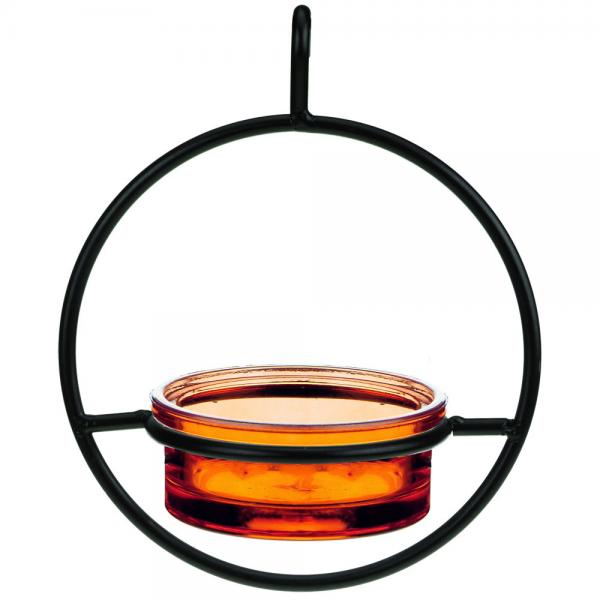 Feeder, Hanging Orange Glass