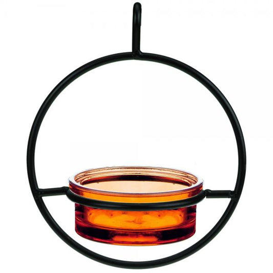 Feeder, Hanging Orange Glass