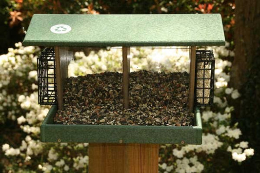 Feeder, Hopper, Large w/Suet Cages