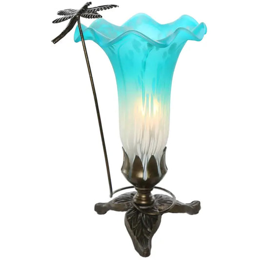 Lamp, Dragonfly Hand Painted Glass