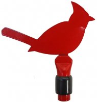 Decorative Finial Top, Cardinal