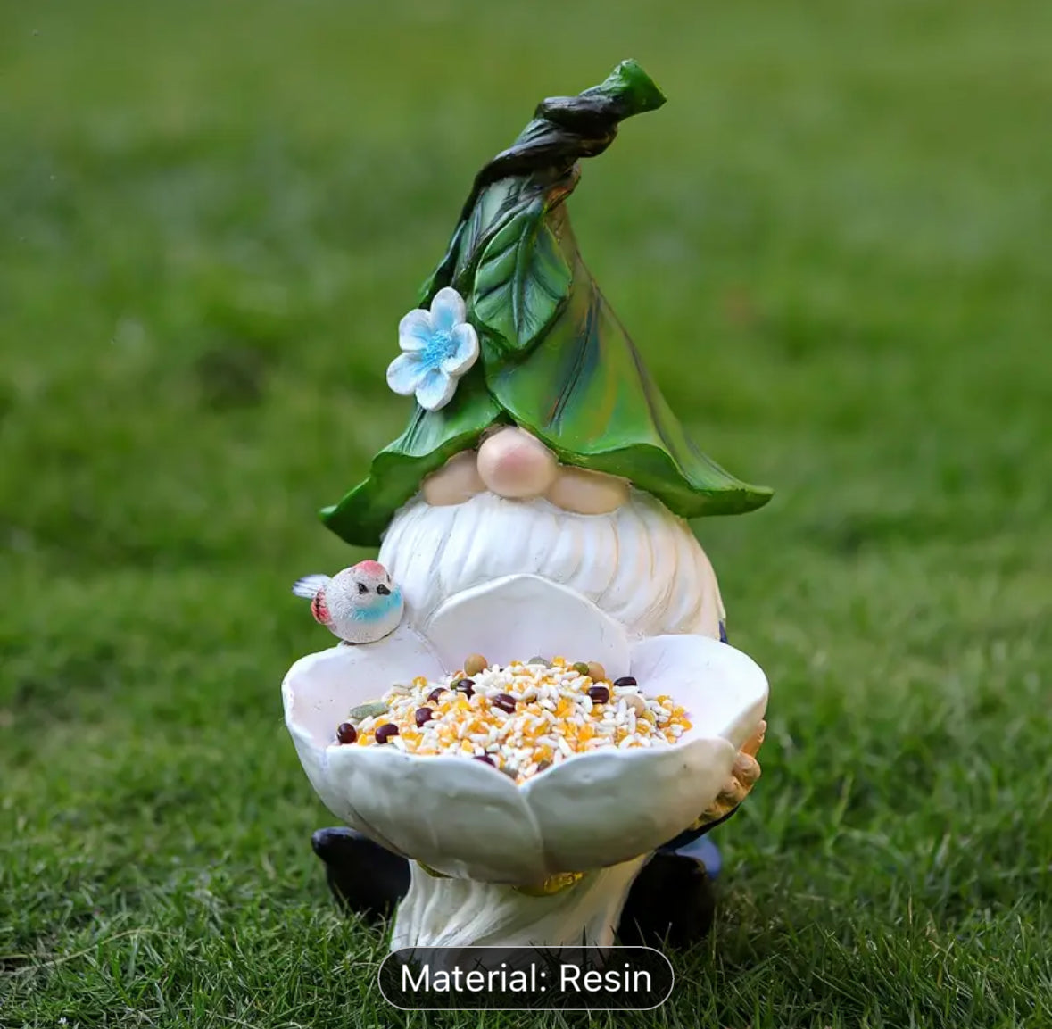 Solar Gnome Bird Feeder