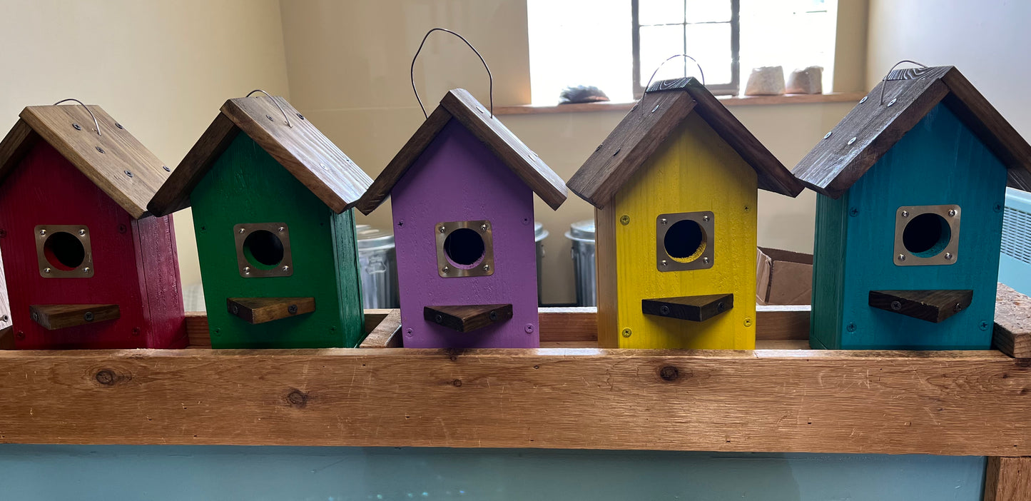 Birdhouse, Wood with Metal Portal