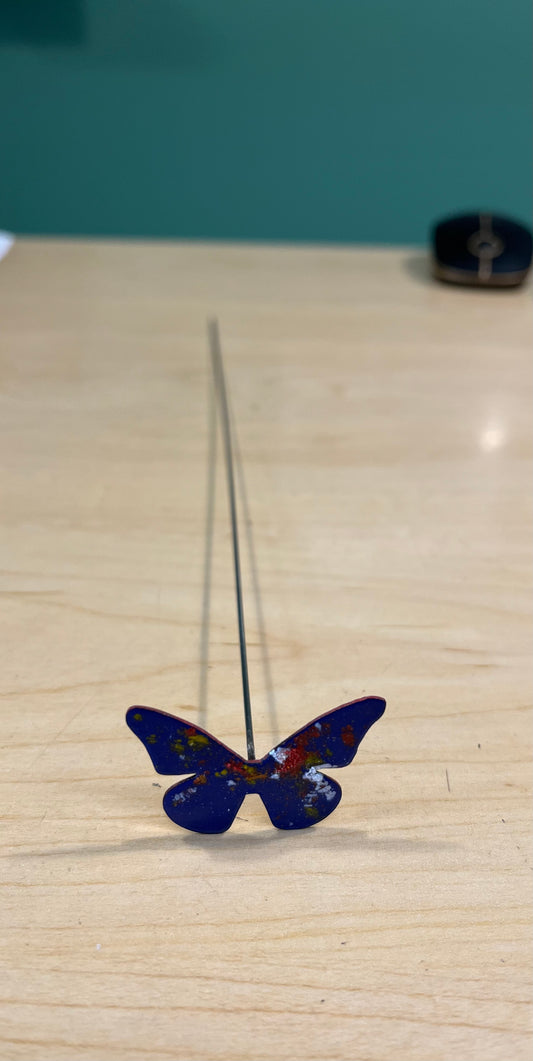 Butterfly, Copper Enamel Stake