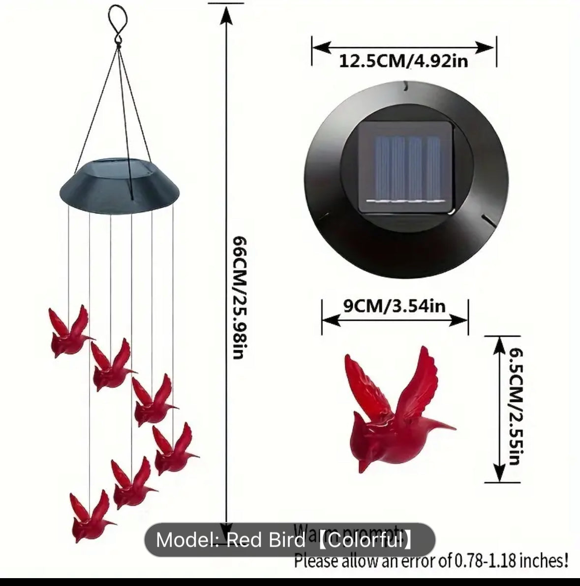 Solar cardinal garden light