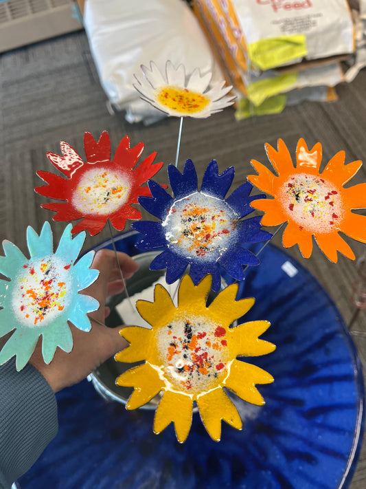 Flower Stake, Enamel Extra Large