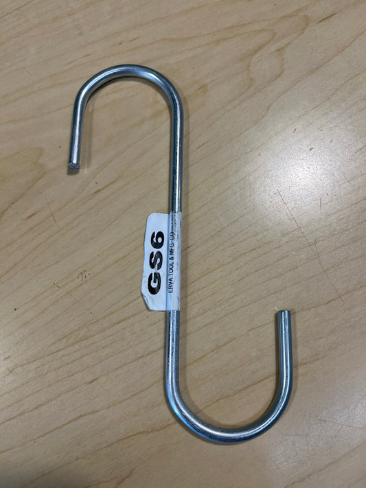 Hook, 6 inch Galvanized Steel