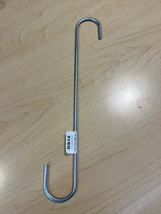 Hook, 12 inch Galvanized Steel