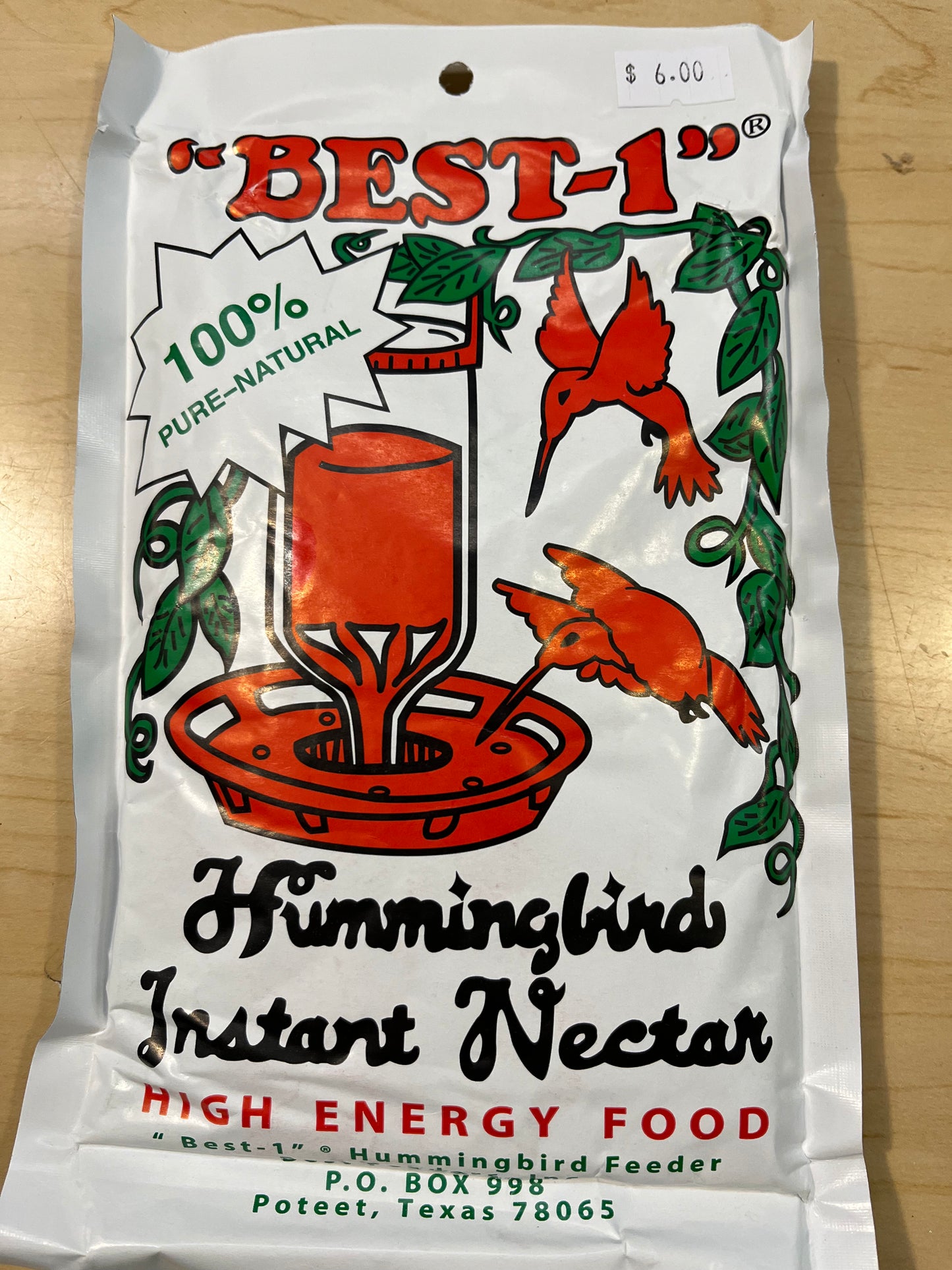 Hummingbird Nectar, "Best-1" 8 Oz. Pouch