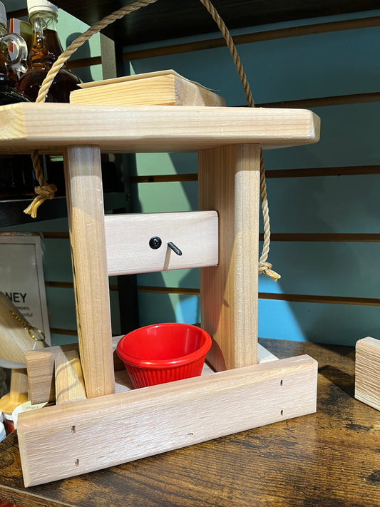 Feeder, Oriole, Winter Woodworks Cedar Single Dish
