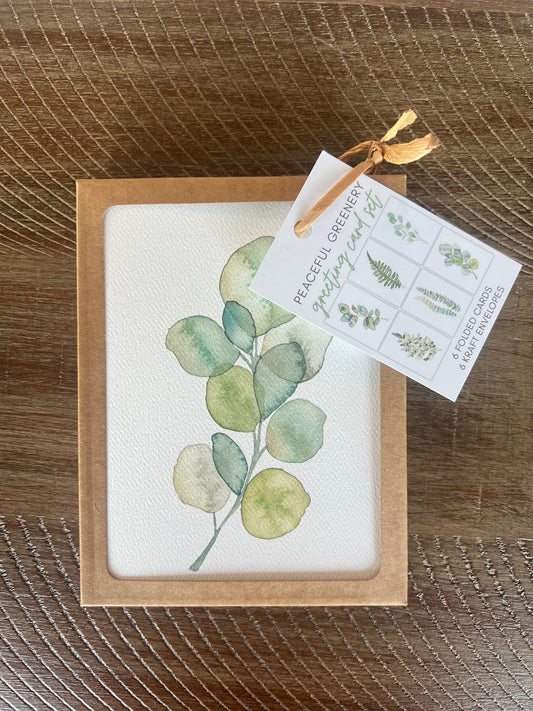 Greeting Card set of 6, watercolor