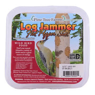 Suet Plug, Hot Pepper Log Jammer