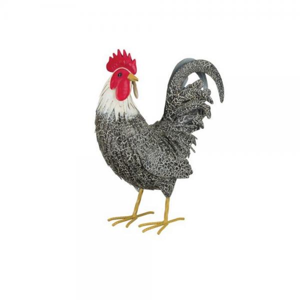 Metal Rooster Statue