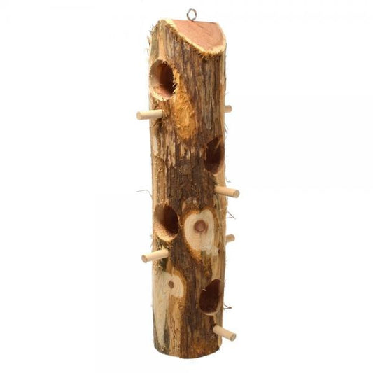 Feeder, Suet Log with Perches