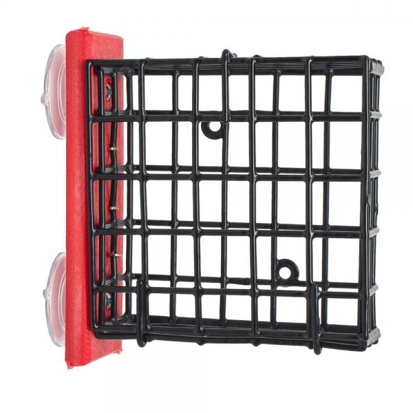 Feeder, Suet Window Red Plastic